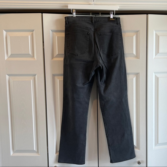 Express Modern Straight Super High Rise Jeans - Black - Picture 6 of 7